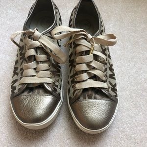 Michael Kors Gold Sneakers